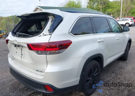 2019 Toyota Highlander Se from USA, damaged, VIN 5TDJZRFH5KS616112
